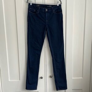 J. Crew Women's Reid Dark Jeans Slim Straight Cut Denim size 30 Tall Length